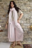 Jo Jo Quirky Hopsack Crop Pant Antique Rose